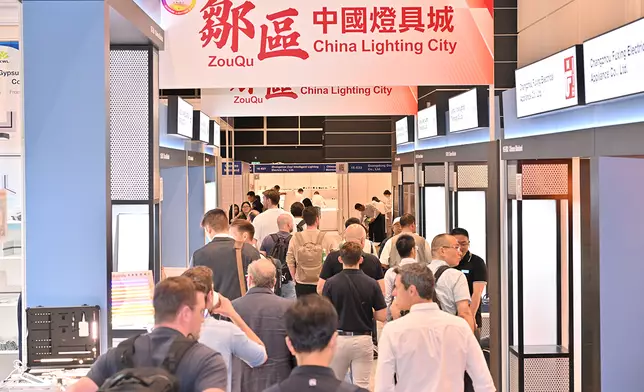 As for the Spring Lighting Fair, exhibitors include the Xiamen Pavilion, and newly participating Changzhou Zouqu District Pavilion and Zhejiang Pavilion, further broadening industry exchange. Photo By HKTDC