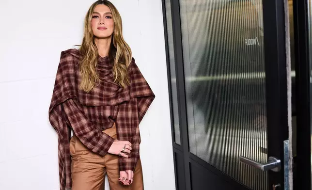 Delta Goodrem poses for portrait photographs on Thursday, April 2, 2026, in London. (Photo by Scott A Garfitt/Invision/AP)
