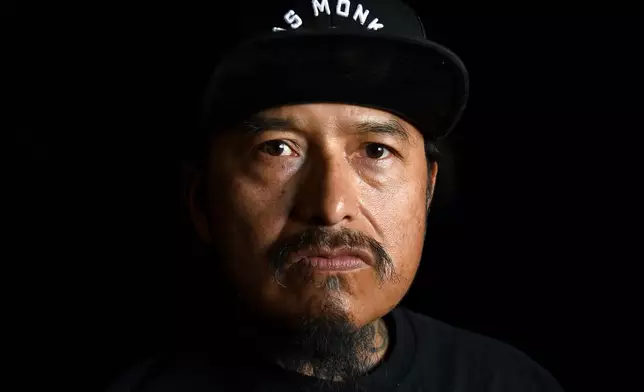 Gerald Begay, whose mother Ella Mae Begay went missing from her home, poses for a portrait in his home in Denver, April 2, 2026. (AP Photo/Thomas Peipert)