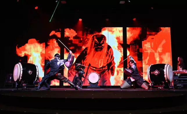 DRUM TAO delivering a powerful taiko performance