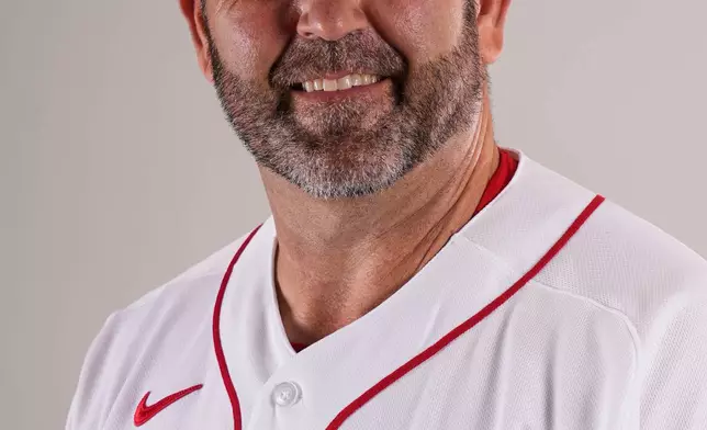 FILE - This is a 2026 photo of Jason Varitek of the Boston Red Sox baseball team. (AP Photo/Gerald Herbert, File)