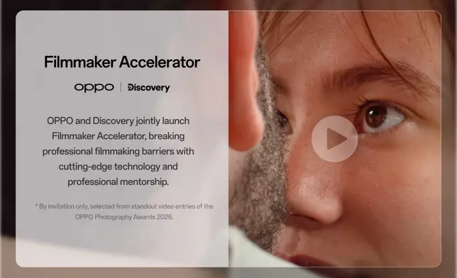 OPPO and Discovery Channel launch the Filmmaker Accelerator Program.