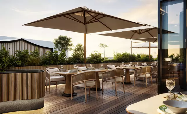 Mandarin Oriental Hangzhou’s al fresco dining area presents a luxurious dining experience (Artist’s impression)