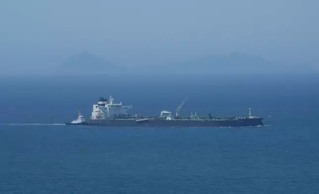 Malta-flagged tanker Odessa is seen near Daesan Port in Seosan, South Korea, Friday, May 8, 2026. (AP Photo/Ahn Young-joon)