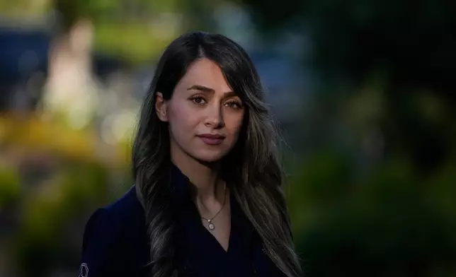 Dr. Zahra Shokri Varniab poses for a photo Friday, May 1, 2026, in Palo Alto, Calif. (AP Photo/Jeff Chiu)