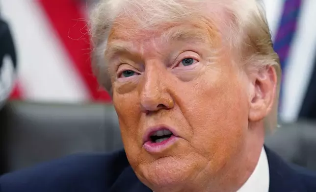 President Donald Trump speaks before signing a proclamation in the Oval Office at the White House, Tuesday, May 5, 2026, in Washington. (AP Photo/Jacquelyn Martin)