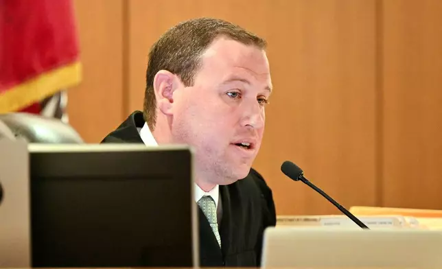 Judge Matthew Nemerson speaks during the arraignment of singer Britney Spears in a DUI case at the Ventura County Superior Court in Ventura, Calif., on Monday, May 4, 2026. (Frederic J. Brown/Pool Photo via AP)