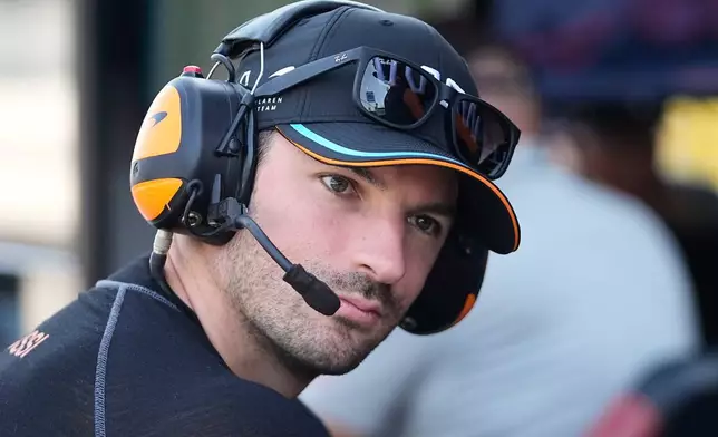 FILE - Alexander Rossi attends a practice session for the IndyCar Indianapolis GP auto race at Indianapolis Motor Speedway, Aug. 11, 2023, in Indianapolis. (AP Photo/Darron Cummings, File)