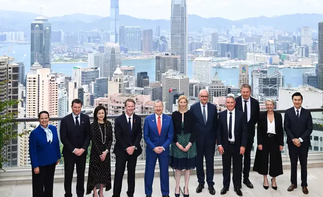 Group photos at the Residence of France in Hong Kong.