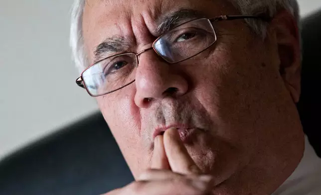 FILE - Rep. Barney Frank, D-Mass., speaks about his impending retirement during an interview with The Associated Press on Capitol Hill in Washington, Dec. 12, 2012. (AP Photo/J. Scott Applewhite, File)