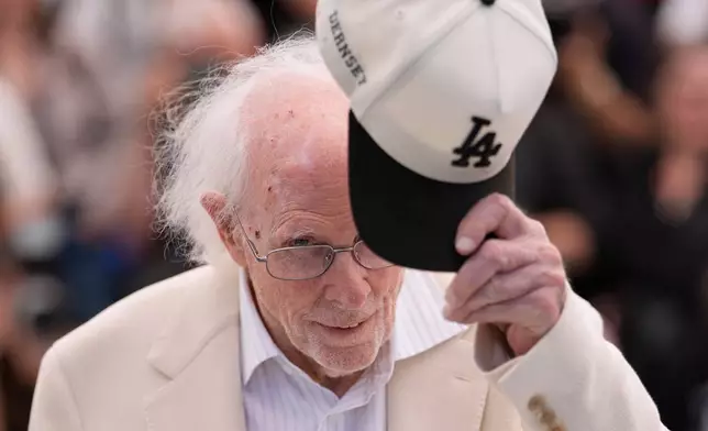 Bruce Dern poses for photographers at the photo call for the film 'Dernsie: The Amazing Life of Bruce Dern' at the 79th international film festival, Cannes, southern France, Wednesday, May 20, 2026. (AP Photo/John Locher)