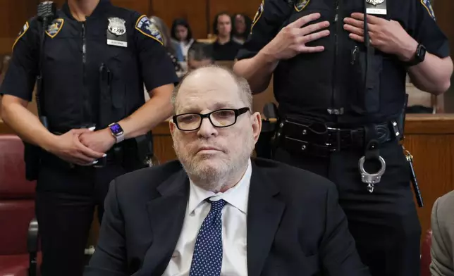 Harvey Weinstein appears in Manhattan criminal court on Friday, May 15, 2026, in New York. (Timothy A. Clary/Pool Photo via AP)