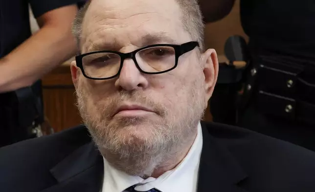 Harvey Weinstein appears in Manhattan criminal court on Friday, May 15, 2026, in New York. (Timothy A. Clary/Pool Photo via AP)