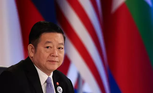 ASEAN Secretary General Kao Kim Hourn attends the Association of Southeast Asian Nations (ASEAN) Foreign Ministers' Meeting ahead of the 48th ASEAN Summit and Related Meetings in Cebu, Philippines, Thursday, May 7, 2026. (Eloisa Lopez/Pool Photo via AP)