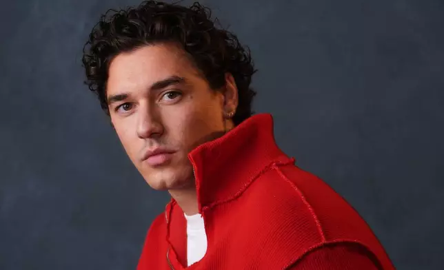Actor Belmont Cameli poses for a portrait to promote the series "Off Campus" on Tuesday, April 28, 2026, in West Hollywood, Calif. (AP Photo/Chris Pizzello)
