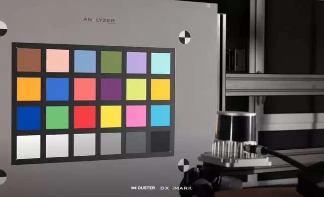 DXOMARK tests color fidelity on Ouster's Rev8 OS digital lidar.