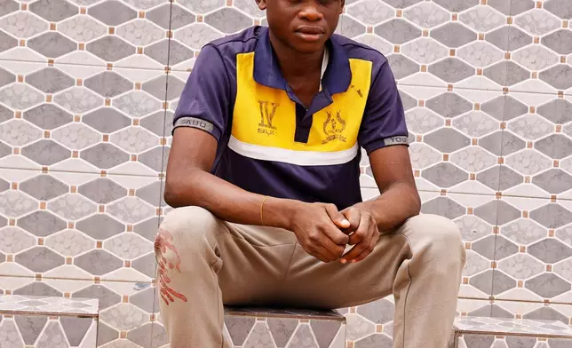 A Student from an orphanage school that was abducted with others by gunmen late April, is photographed following his released in Lokoja, Nigeria, Thursday, May 7, 2026. (AP Photo/Haruna Yahaya)