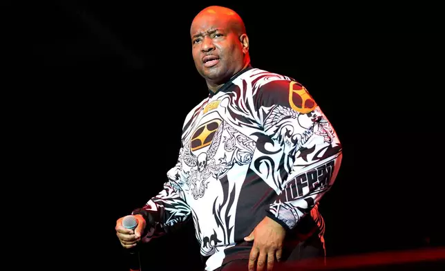 FILE - Young MC performs during the "I Love The 90's" tour on Aug. 7, 2022, at RiverEdge Park in Aurora, Ill. (Photo by Rob Grabowski/Invision/AP, File)