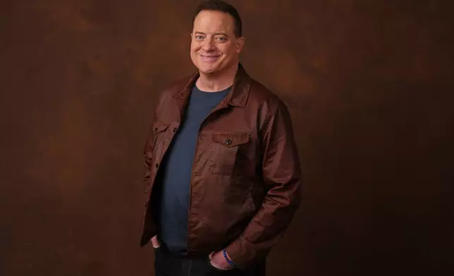 Actor Brendan Fraser poses for a portrait to promote the film "Pressure" on Tuesday, May 12, 2026, in Los Angeles. (AP Photo/Chris Pizzello)