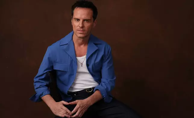 Actor Andrew Scott poses for a portrait to promote the film "Pressure" on Tuesday, May 12, 2026, in Los Angeles. (AP Photo/Chris Pizzello)