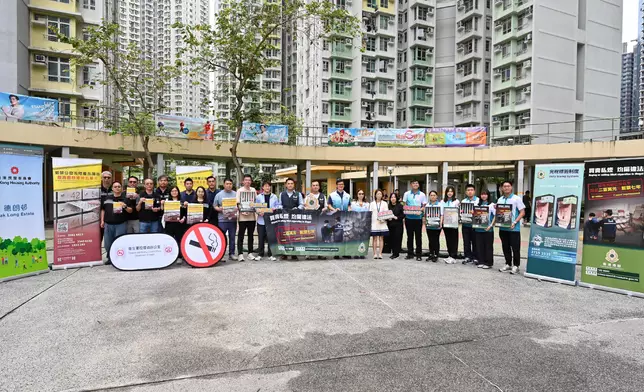 Hong Kong Customs conducts interdepartmental anti-illicit cigarette publicity activities in Tak Long Estate   Source: HKSAR Government Press Releases