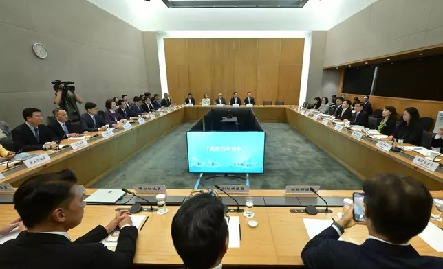 CE receives Legislative Council's briefing on thematic research and views gathered on Hong Kong's five-year plan (with photos/video) Source: HKSAR Government Press Releases