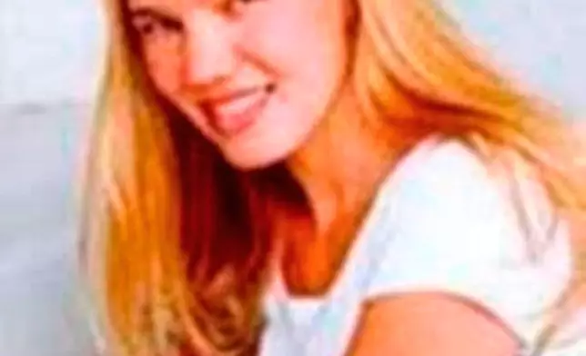 FILE - This undated photo released by the FBI shows Kristin Smart, the California Polytechnic State University, San Luis Obispo student who disappeared in 1996. (FBI via AP, File)