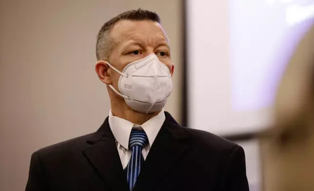 FILE - Paul Flores listens during his murder trial in Monterey County Superior Court in Salinas, Calif., on July 18, 2022. (Daniel Dreifuss/Monterey County Weekly via AP, Pool, File)
