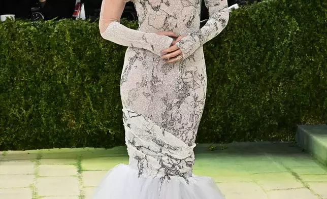 Lindsey Vonn arrives at The Metropolitan Museum of Art's Costume Institute benefit gala celebrating the opening of the "Costume Art" exhibition on Monday, May 4, 2026, in New York. (Photo by Evan Agostini/Invision/AP)