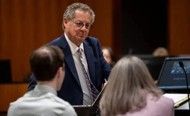 Defense attorney Richard Novak stands in the 4th District Court in Provo, Utah, Tuesday, May 19, 2026 during a hearing for Tyler Robinson, accused in the fatal shooting of Charlie Kirk. (Trent Nelson/The Salt Lake Tribune via AP, Pool)
