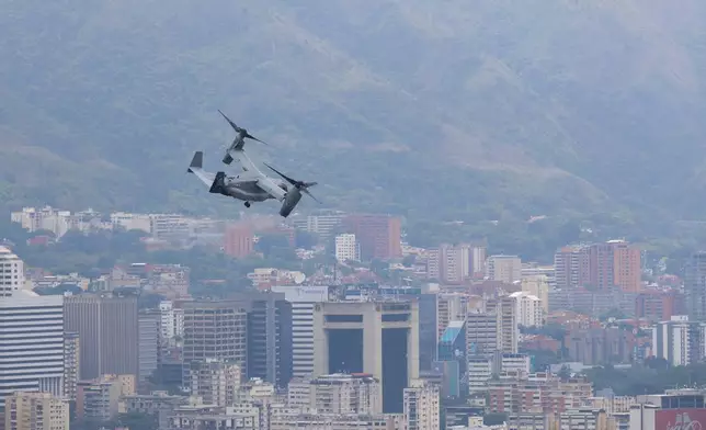 U.S. Embassy holds emergency and air evacuation drill in Caracas, Venezuela, Saturday, May 23, 2026. (AP Photo/Pedro Mattey)