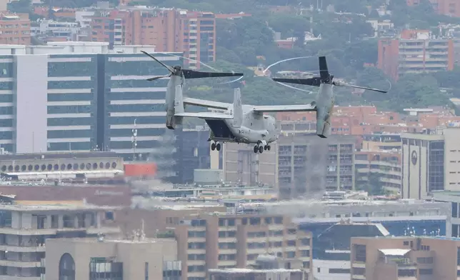 U.S. Embassy holds emergency and air evacuation drill in Caracas, Venezuela, Saturday, May 23, 2026. (AP Photo/Pedro Mattey)