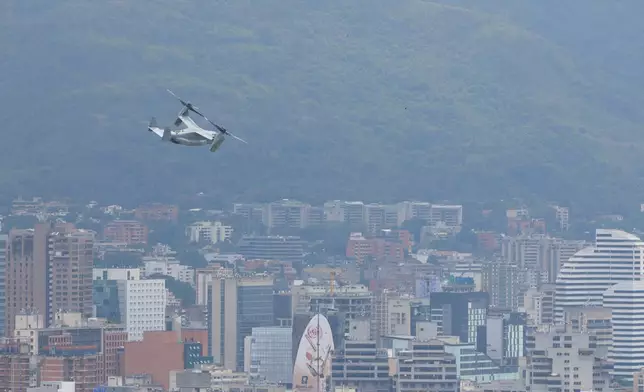 U.S. Embassy holds emergency and air evacuation drill in Caracas, Venezuela, Saturday, May 23, 2026. (AP Photo/Pedro Mattey)