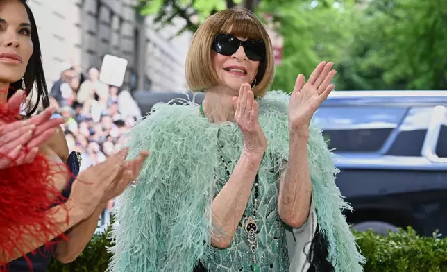 Anna Wintour arrives at The Metropolitan Museum of Art's Costume Institute benefit gala celebrating the opening of the "Costume Art" exhibition on Monday, May 4, 2026, in New York. (Photo by Evan Agostini/Invision/AP)
