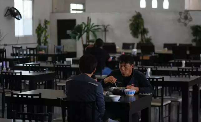 Customers dine in a Korean restaurant in Pesqueria, Mexico, Tuesday, March 31, 2026. (APPhoto/Fernando Llano)
