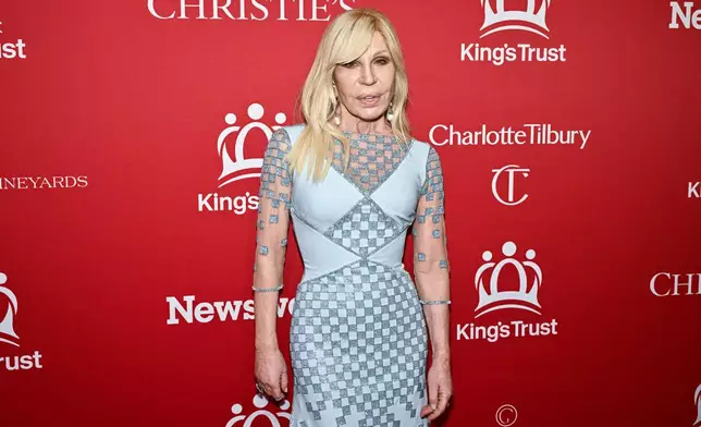 Donatella Versace attends The King's Trust Global Gala 50th anniversary at Christie's New York on Wednesday, April 29, 2026, in New York. (Photo by Evan Agostini/Invision/AP)