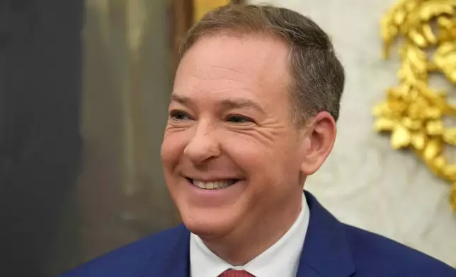 Lee Zeldin, Environmental Protection Agency administrator, listens as President Donald Trump speaks during an event about loosening a federal refrigerant rule, in the Oval Office at the White House, Thursday, May 21, 2026, in Washington. (AP Photo/Jacquelyn Martin)