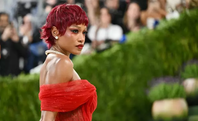 Keke Palmer arrives at The Metropolitan Museum of Art's Costume Institute benefit gala celebrating the opening of the "Costume Art" exhibition on Monday, May 4, 2026, in New York. (Photo by Evan Agostini/Invision/AP)