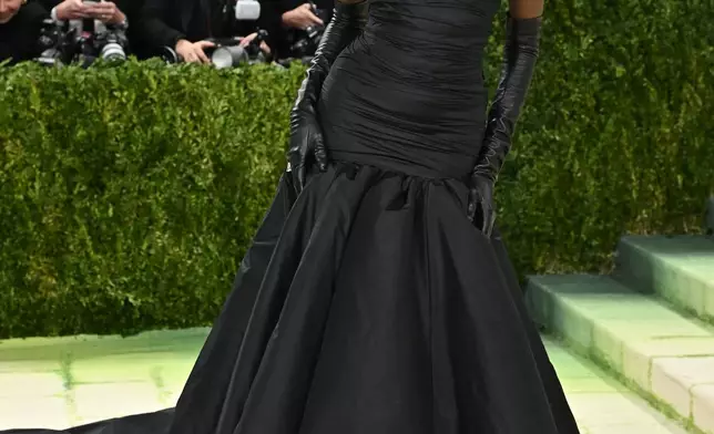 Anok Yai arrives at The Metropolitan Museum of Art's Costume Institute benefit gala celebrating the opening of the "Costume Art" exhibition on Monday, May 4, 2026, in New York. (Photo by Evan Agostini/Invision/AP)