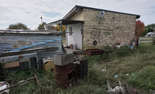The rural family home where Rodrigo Morinigo, who died from hantavirus in January at the age of 14, lived with his family when he contracted the illness in San Andres de Giles, Argentina, Wednesday, May 6, 2026. (AP Photo/Victor R. Caivano)
