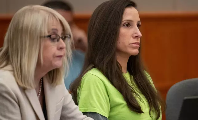 Kouri Richins appears at a sentencing hearing with her defense attorney Wendy Lewis, left, in 3rd District Court in Park City on Wednesday, May 13, 2026. (Trent Nelson/The Salt Lake Tribune via AP, Pool)