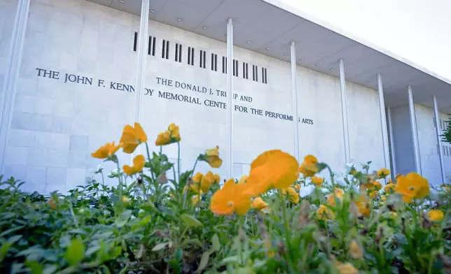 The John F. Kennedy Center for Performing Arts is seen in Washington, Friday, May 29, 2026. (AP Photo/Cliff Owen)