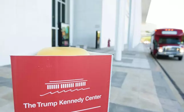 The John F. Kennedy Center for Performing Arts is seen in Washington, Friday, May 29, 2026. (AP Photo/Cliff Owen)