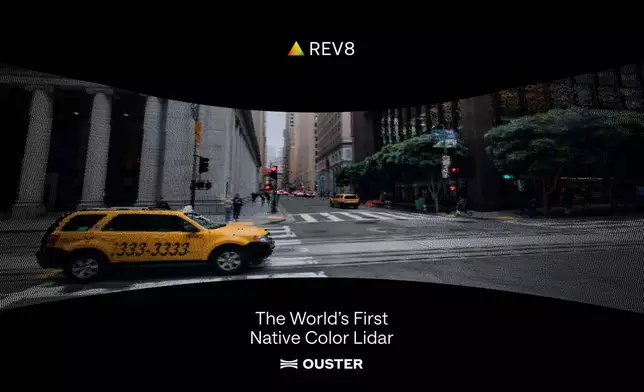 Native color point cloud, captured by Ouster Rev8 OS1 Max in San Francisco, CA.