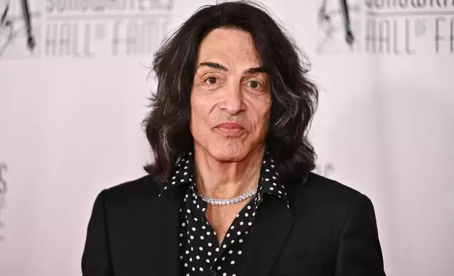 Paul Stanley of Kiss attends the 55th annual Songwriters Hall of Fame Induction and Awards Gala at the Marriott Marquis Hotel on Thursday, June 11, 2026, in New York. (Photo by Evan Agostini/Invision/AP)