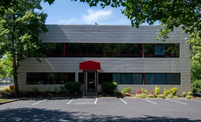 The former office of Alexandra Lozano Immigration Law, now operating as La Luz del Camino Legal, on Sunday, June 14, 2026, in Tukwila, Wash. (AP Photo/Akash Pamarthy)