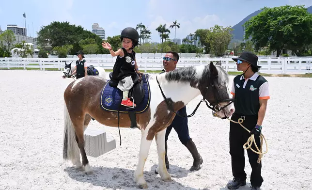 Children aged 3 to 14 can enjoy pony rides.