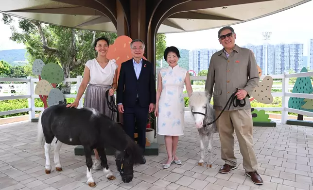 Guests tour Pony World.