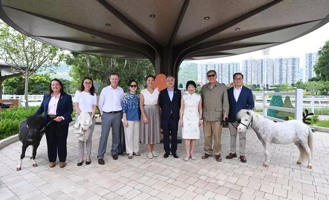 Guests tour Pony World.