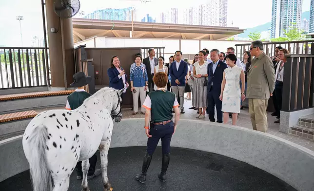 Guests tour Pony World.